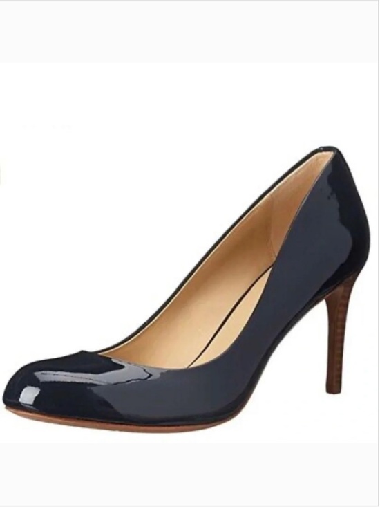 Coach Shoes - Coach Rosey Patent Leather Navy Blue Pumps - 7